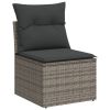 Garden Sofa Set Grey PE rattan Large Modular Garden Sofa Set