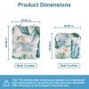 2Pcs/Set 1Pc Back Cushion and 1Pc Seat Cushion Rocking Chair Cushion Upper And Lower Back And Seat Sets