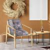2Pcs/Set 1Pc Back Cushion and 1Pc Seat Cushion Rocking Chair Cushion Upper And Lower Back And Seat Sets